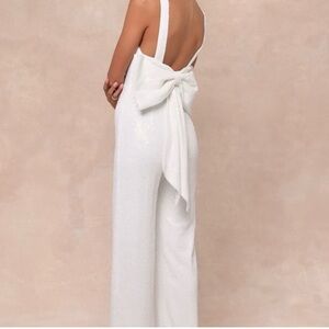 Lulu’s Sparkly Bow Jumpsuit